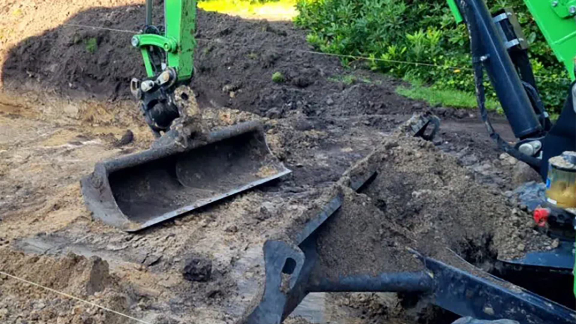 Maschinennutzung auf der Baustelle