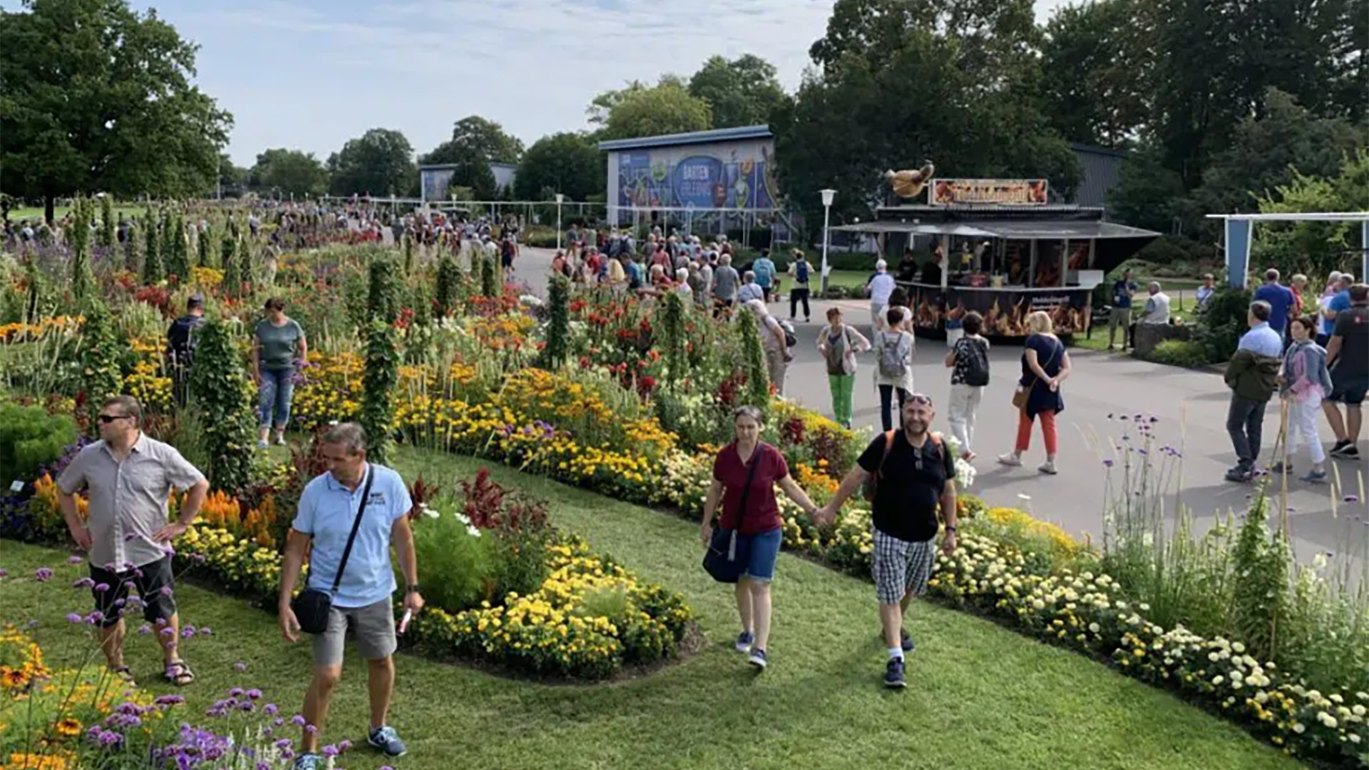 Besucher der BUGA in Erfurt