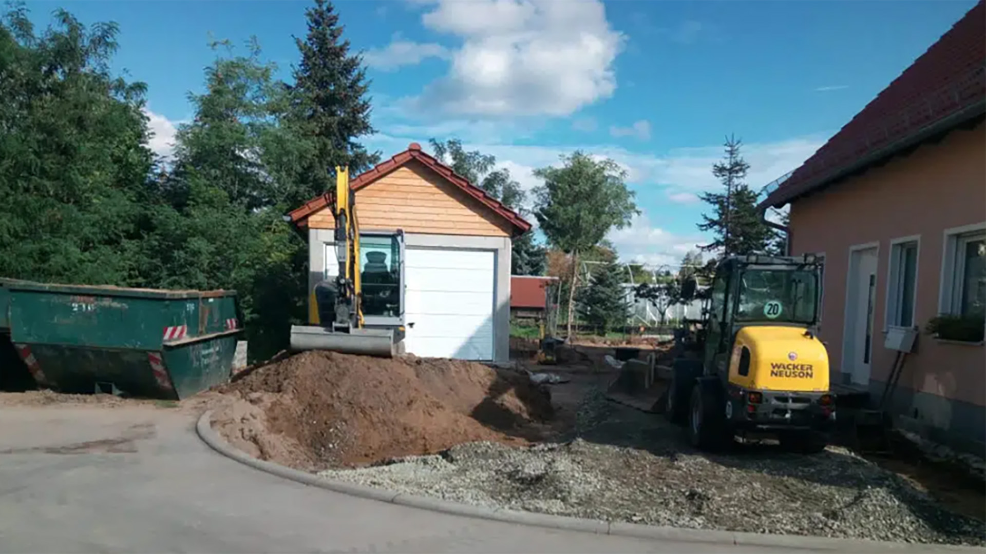 Gartenneugestaltung in einem Neubaugebiet