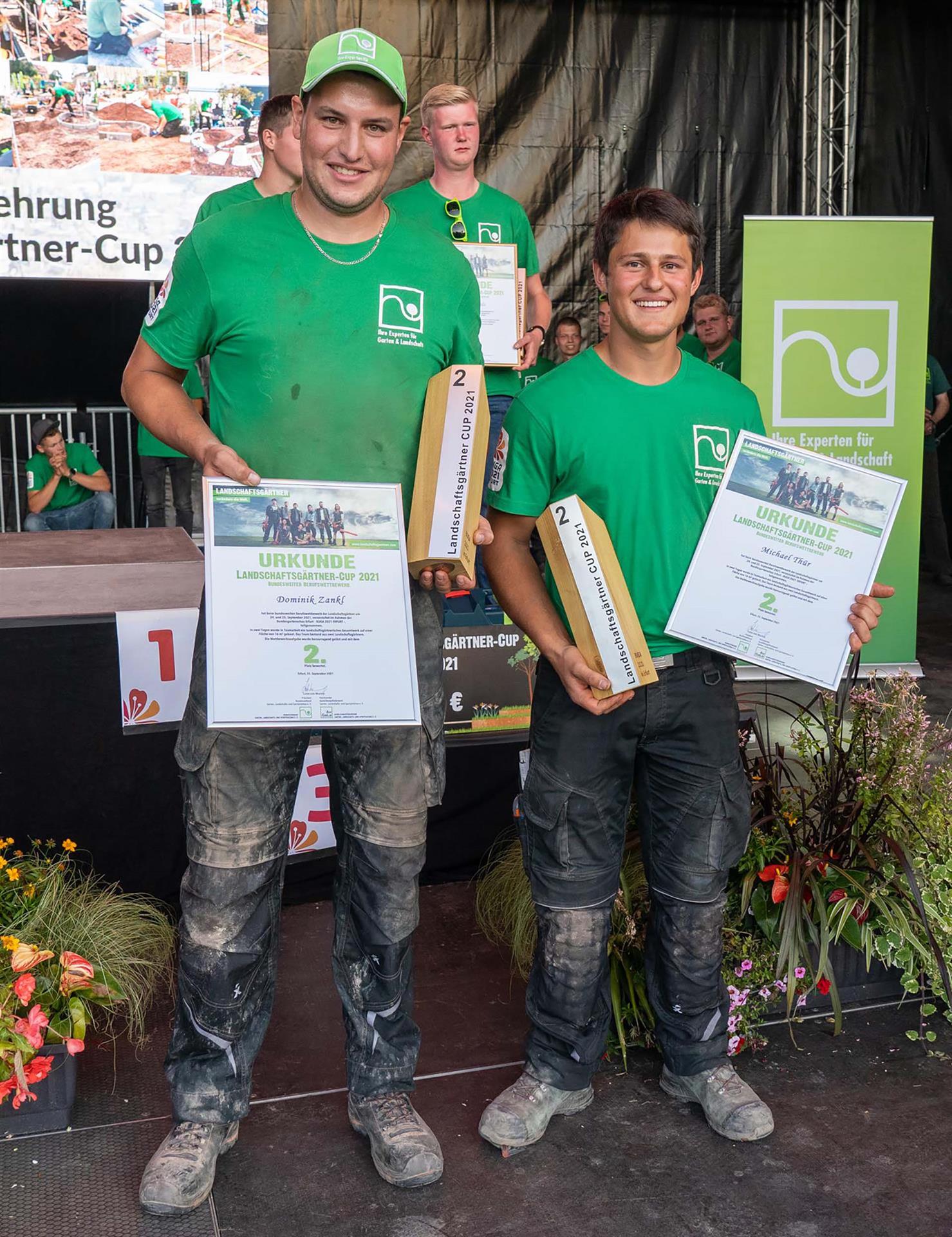 Landschaftsgärtner-Cup 2021 - Platz 2 Team Bayern