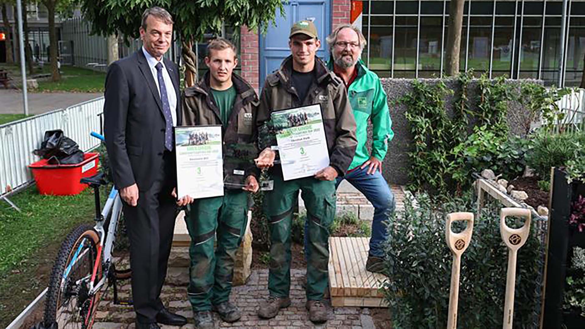 Landschaftsgärtner-Cup 2022: Platz 3 - Team Hessen-Thüringen (Foto: Daniel Karmann/BGL)