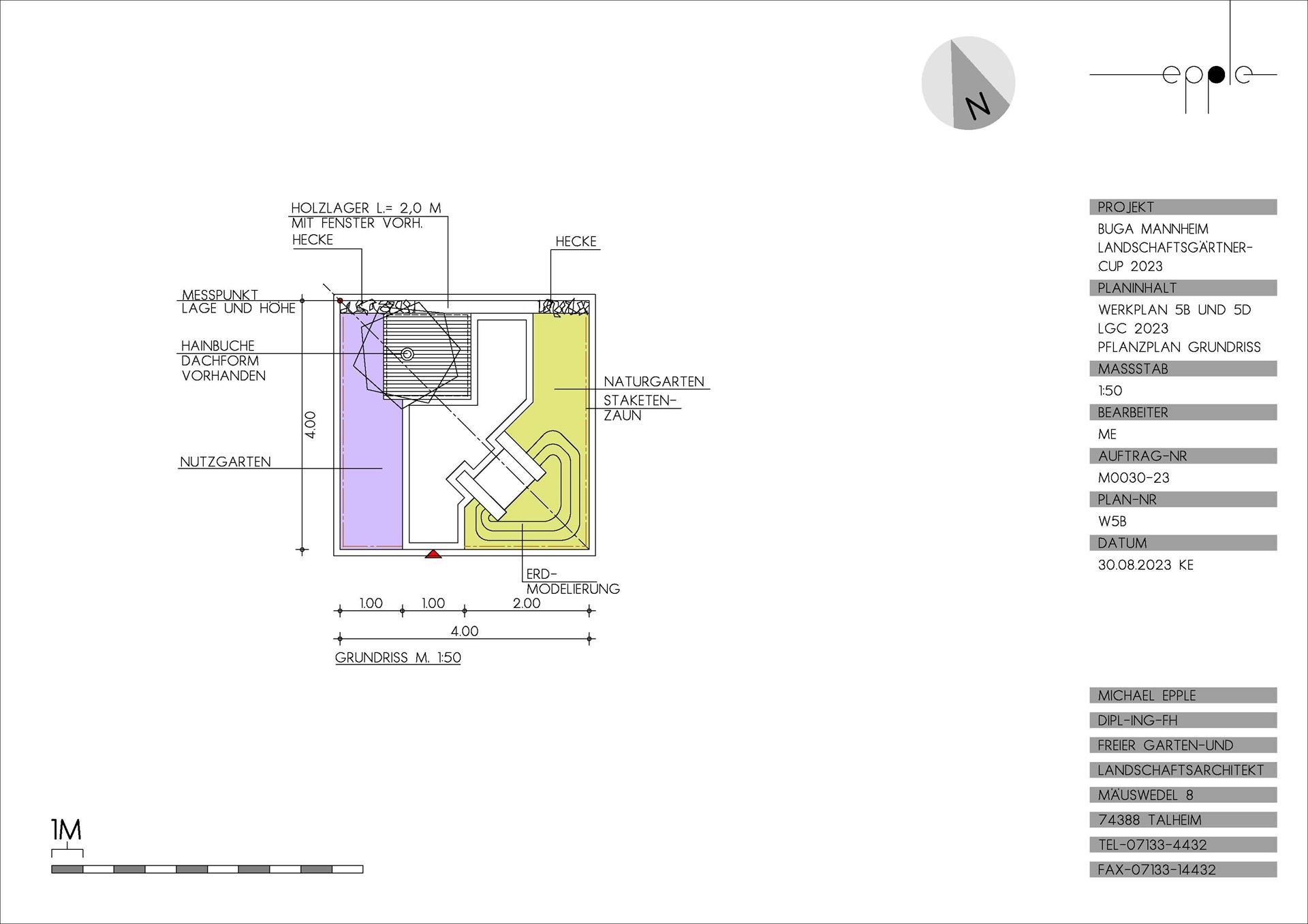 Landschaftsgärtner-Cup 2023 Flächenplan