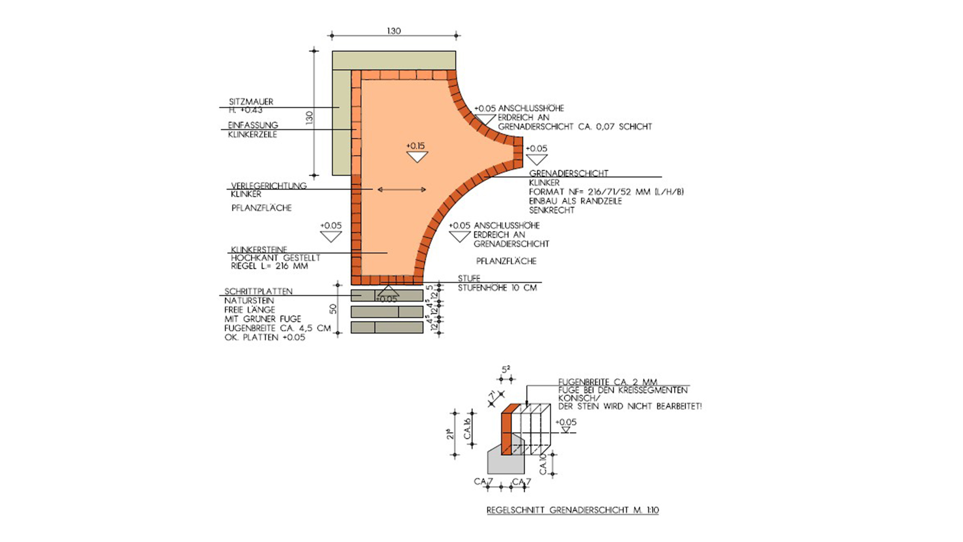 Werkplan Landschaftsgärtner-Cup 2026 Terrasse mit Einfassung