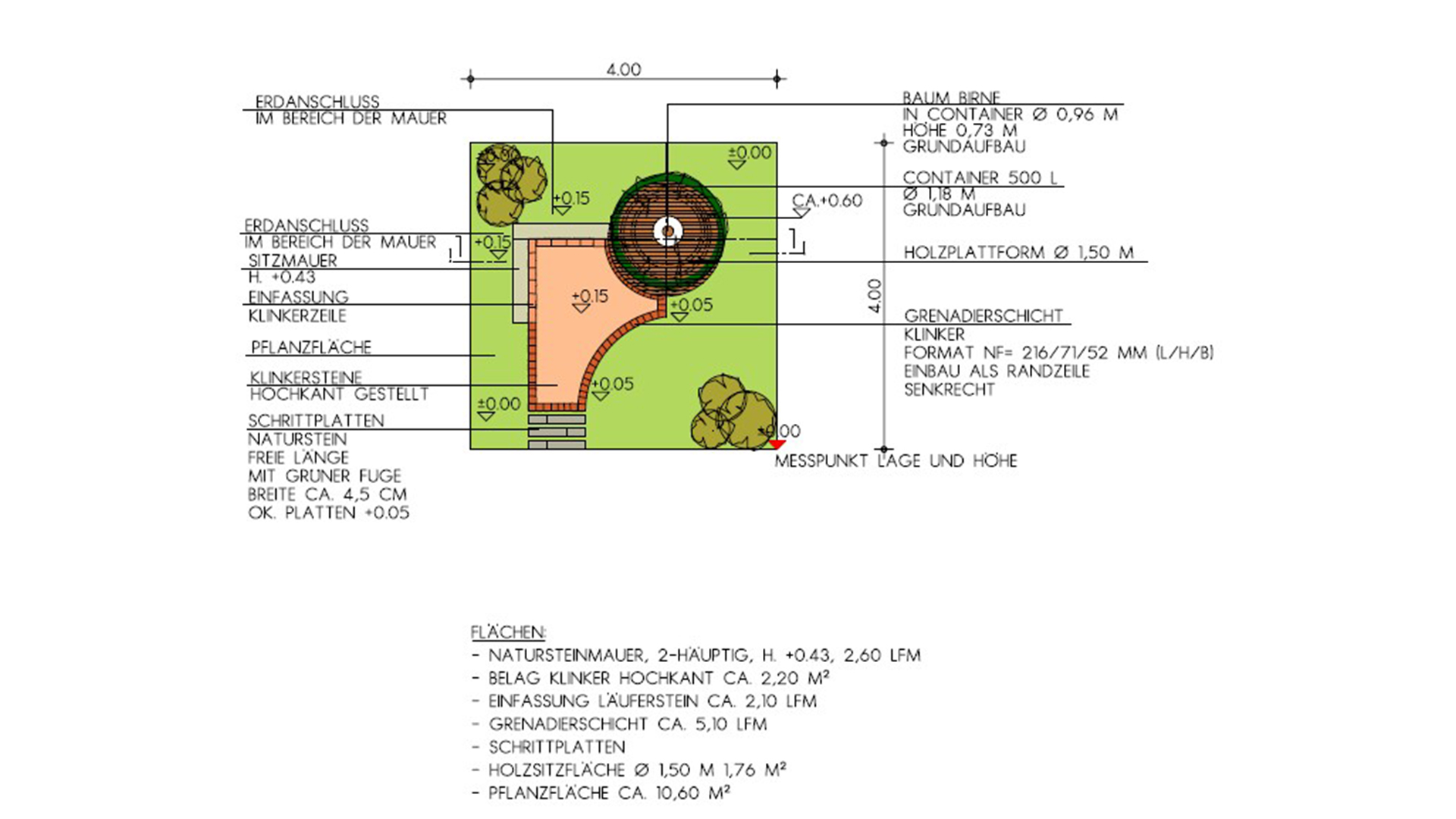 Wettbewerbsaufgabe Landschaftsgärtner-Cup 2026 Grundriss