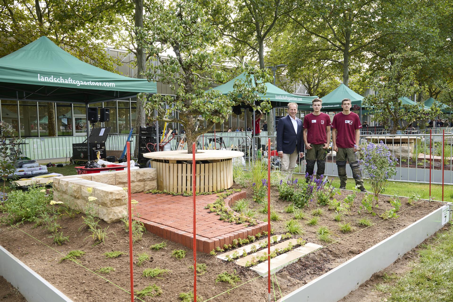 Leon Keller und Marvin Mühlhoff, Gartenplan Esken & Hinrichs, Leichlingen