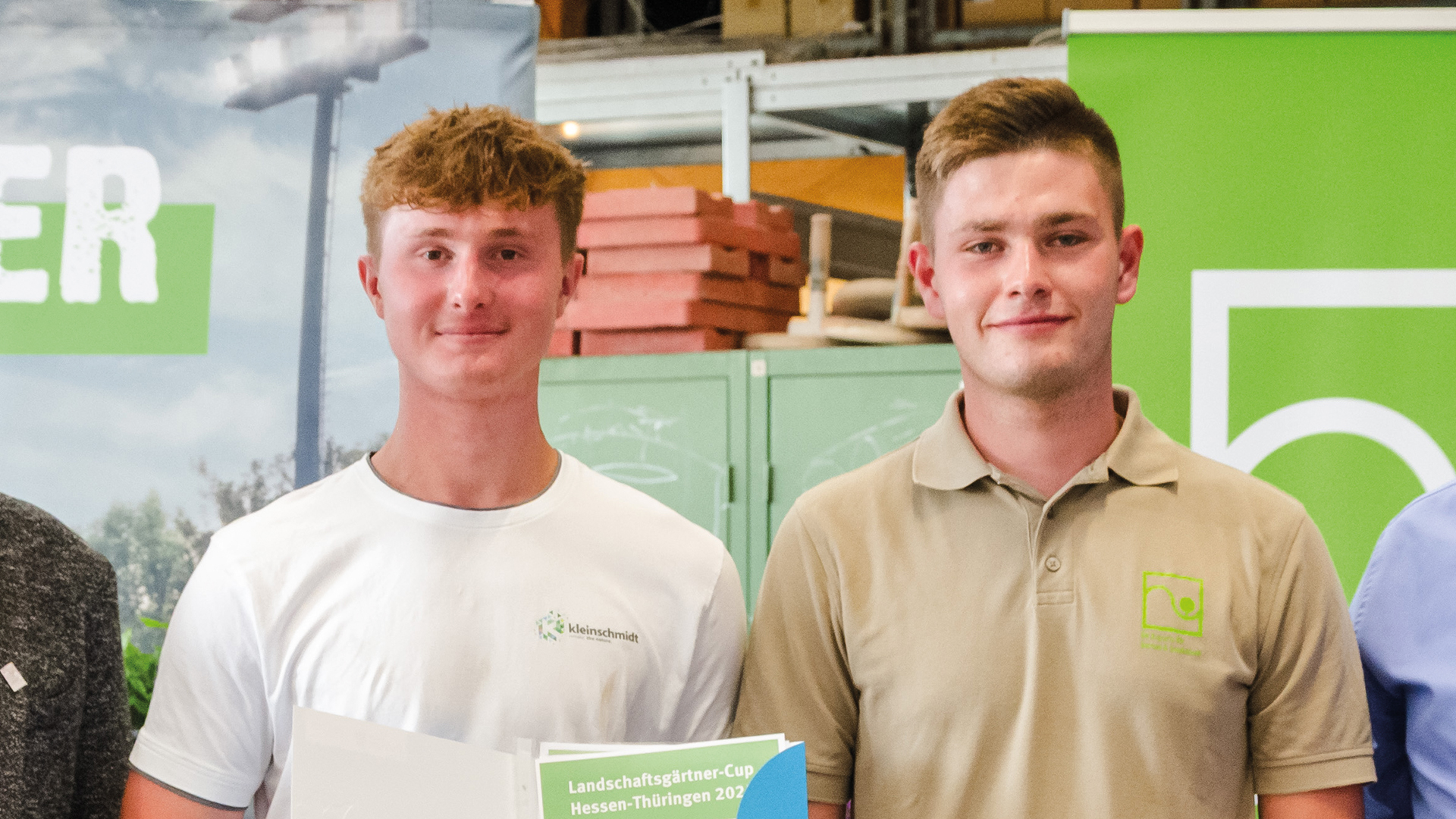 Landschaftsgärtner Cup Landesentscheid Hessen-Thüringen vom Fotografen Christoph Meyer. Links auf den Bildern ist Jannes Weigel und rechts ist Tom Nickmann.