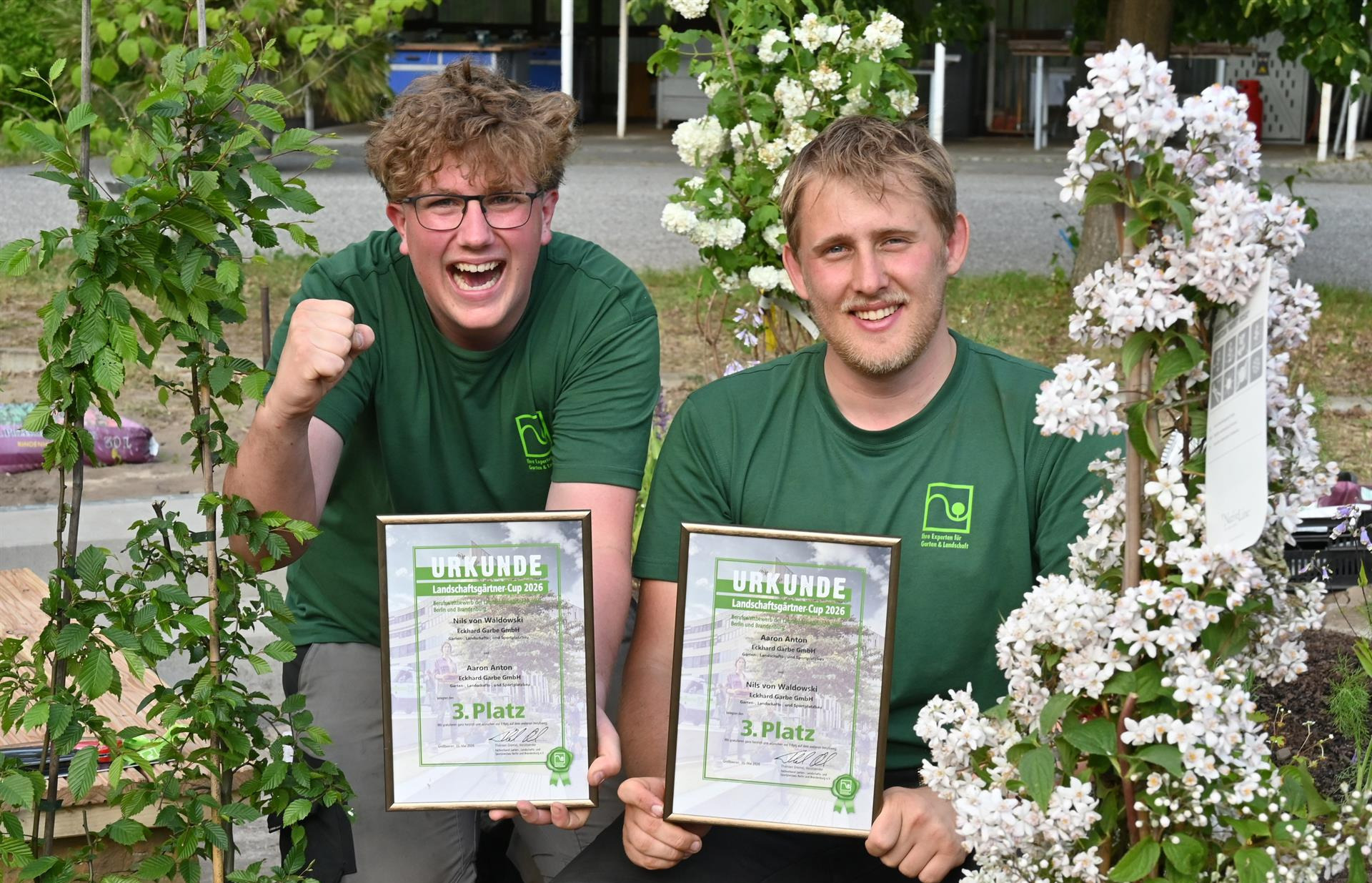 Team Berlin und Brandenburg 2026 Nils von Waldowski (l.) und Aaron Anton