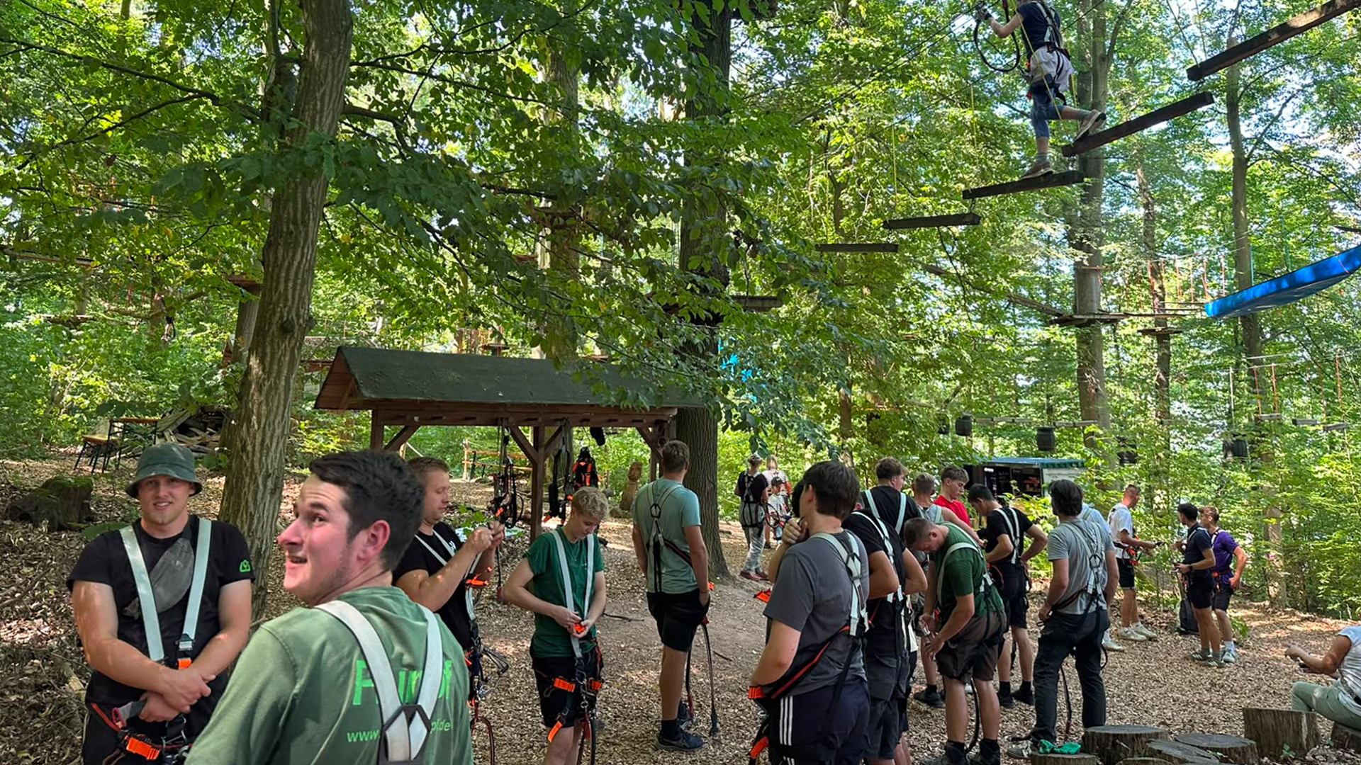 Teambuilding im Kletterpark Eschwege