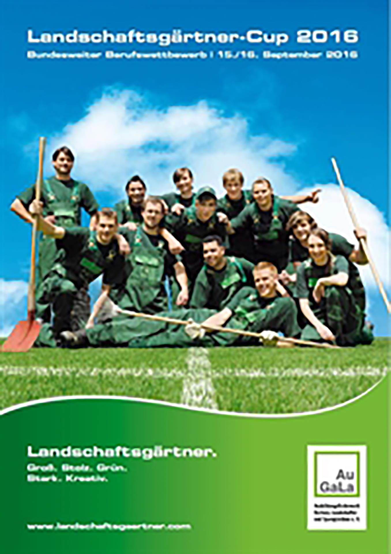Wettbewerbsbroschüre Landschaftsgärtner-Cup 2016.