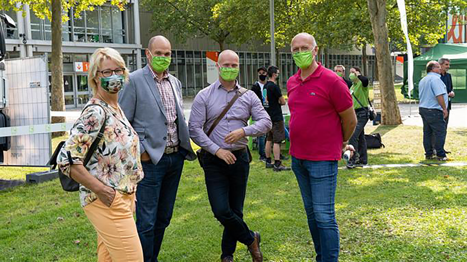 Landschaftsgärtner-Cup 2020 - Masken ein Muss für Besucher, mittlerweile normal