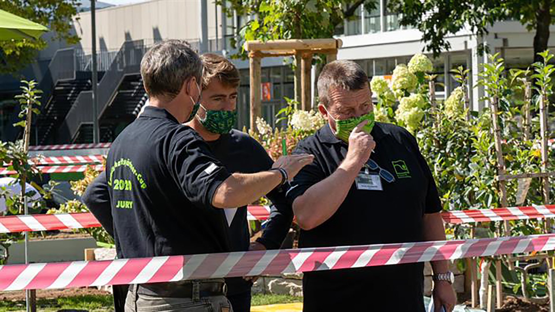 Landschaftsgärtner-Cup 2020 - auch für die Juroren galten strenge Hygieneregeln