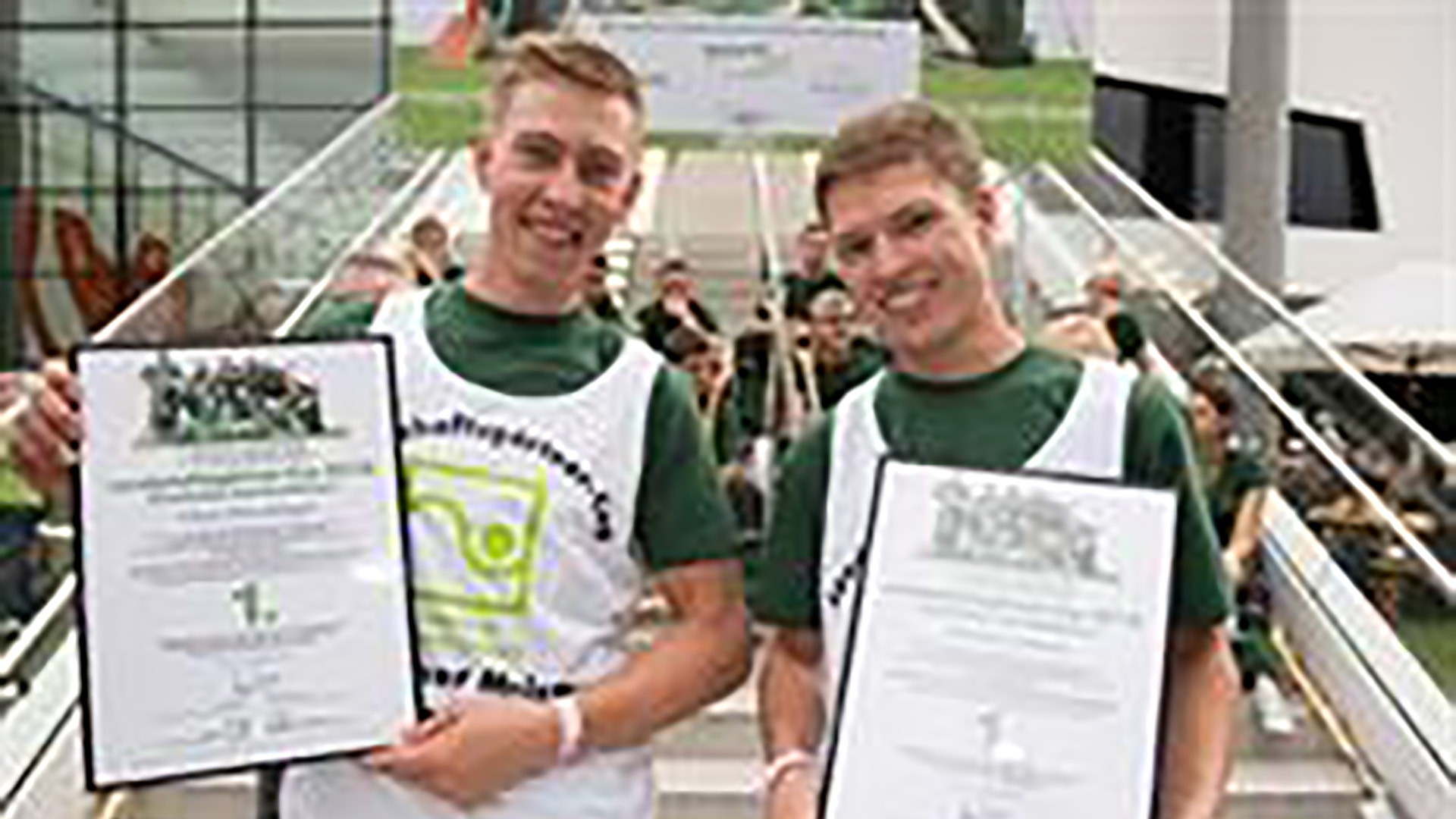 Platz 1: Vitus Pirschlinger (l.) und Michael Schmidt (r.) aus Bayern