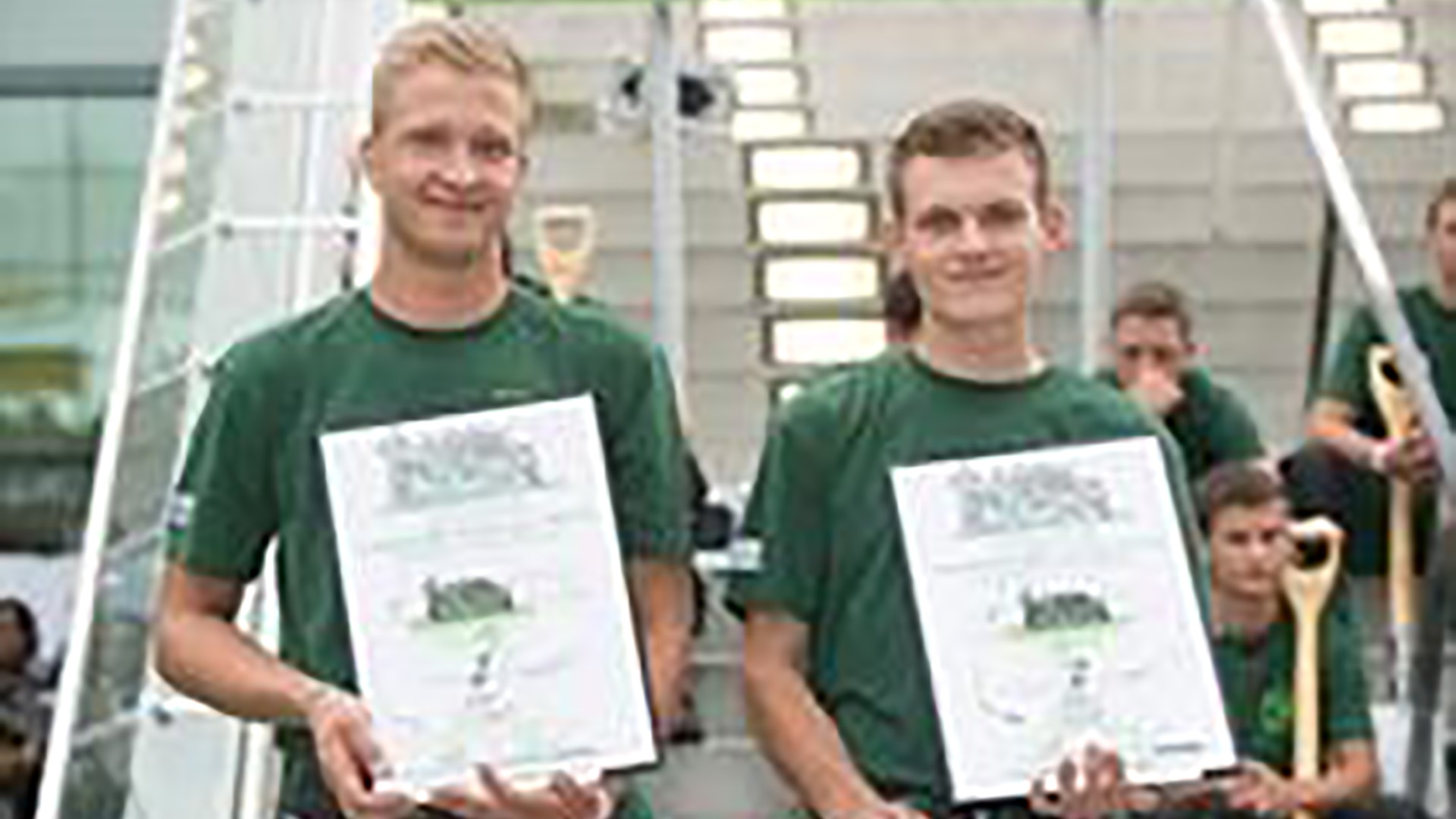 Platz 2: Moritz Blum (r.) und Bendix Fehl (l.) aus Hessen-Thüringen