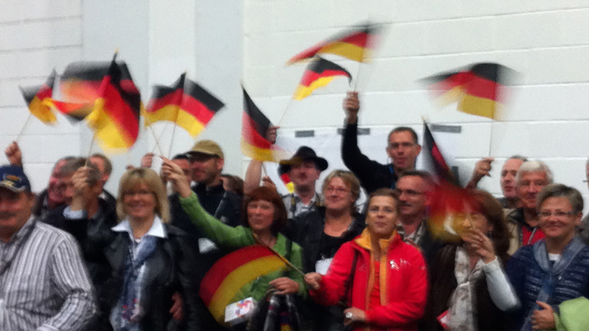 Die deutschen Fans feuerten stetig an.